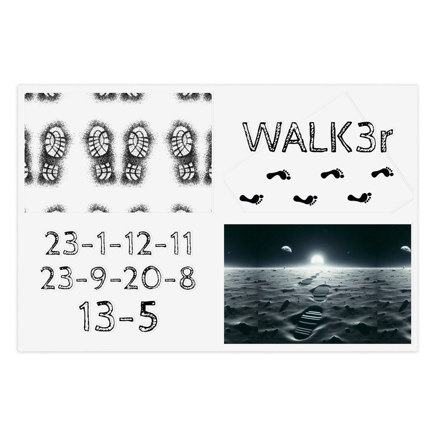 4 The 1's Who WALK (Stickers)
