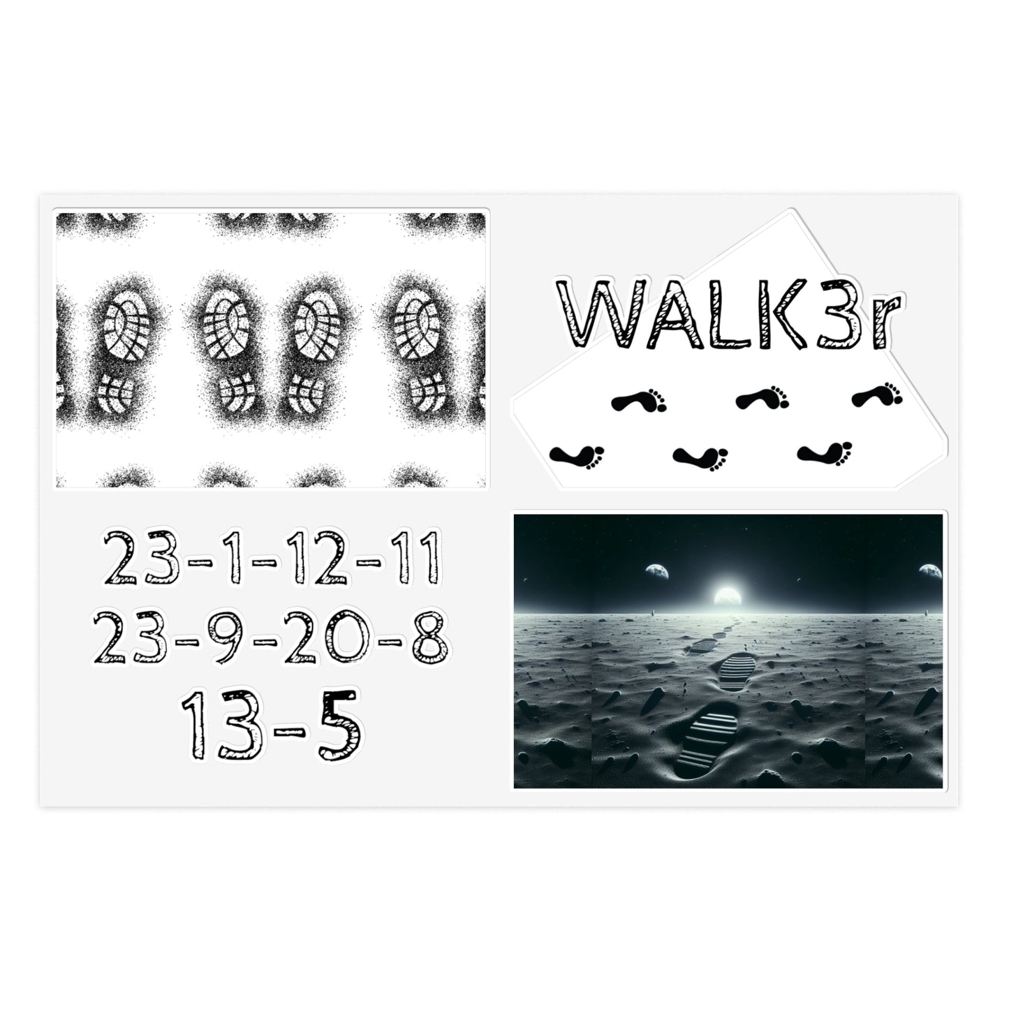 4 The 1's Who WALK (Stickers)