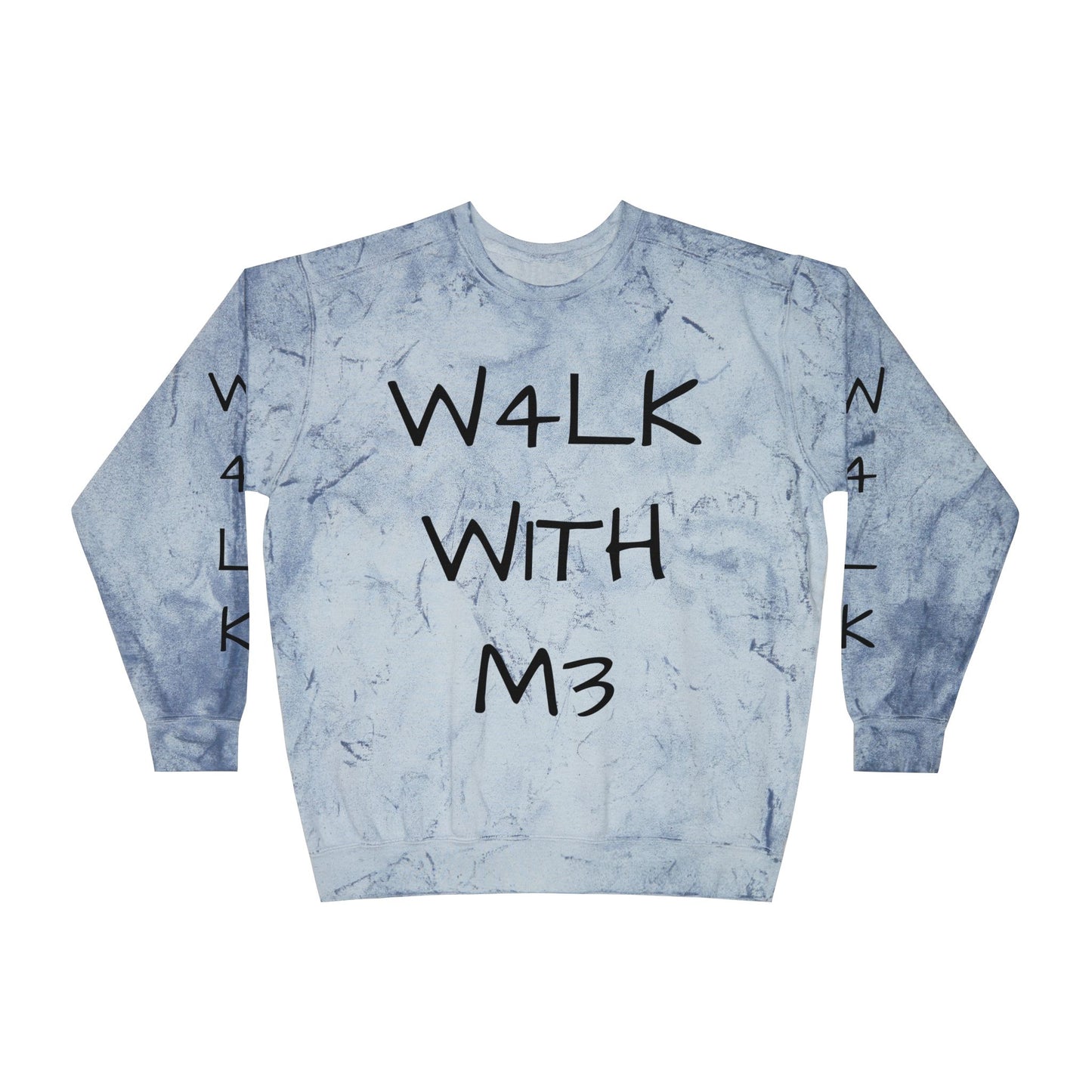 W4LK WITH M3 Color Blast Crewneck Sweatshirt