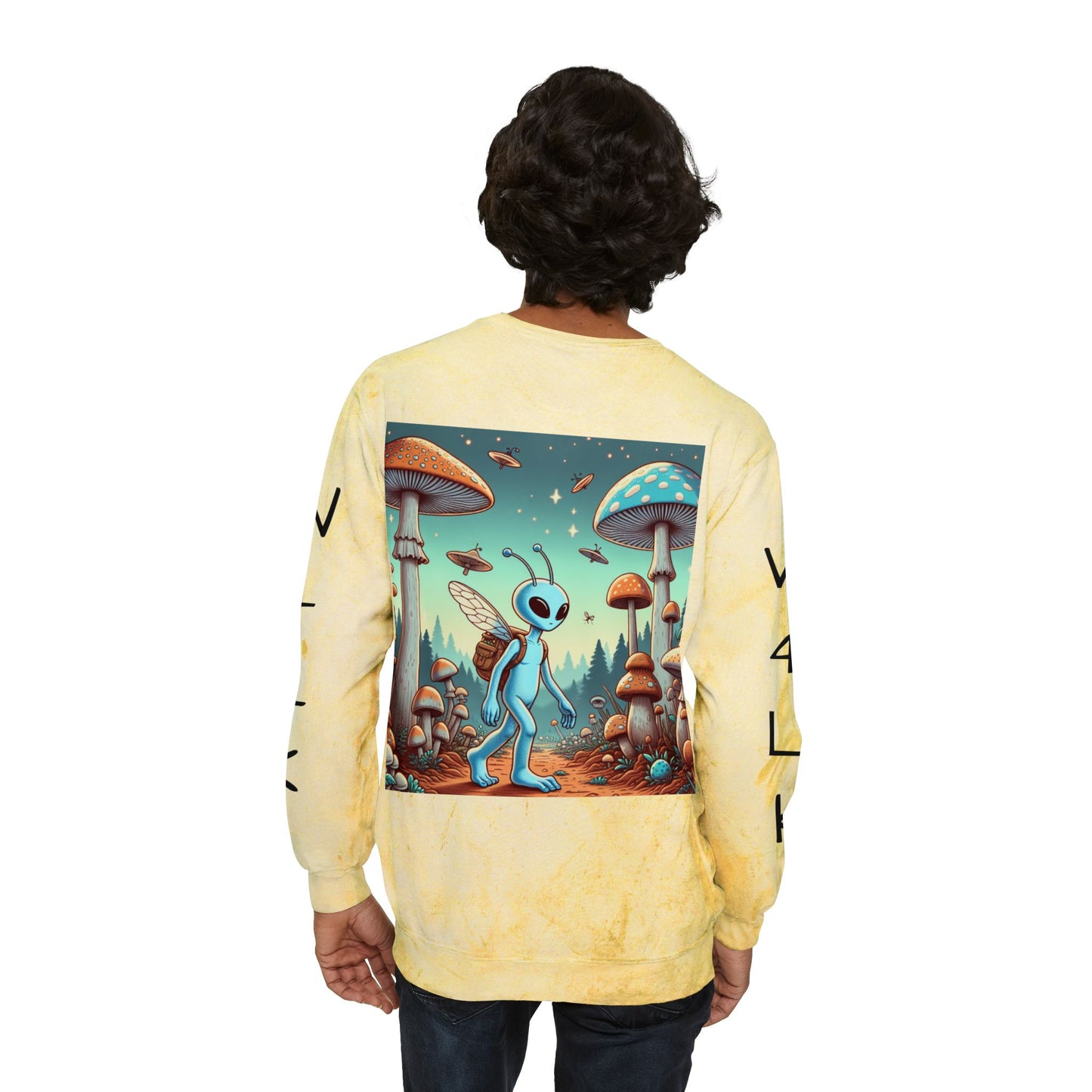 W4LK WITH M3 Color Blast Crewneck Sweatshirt