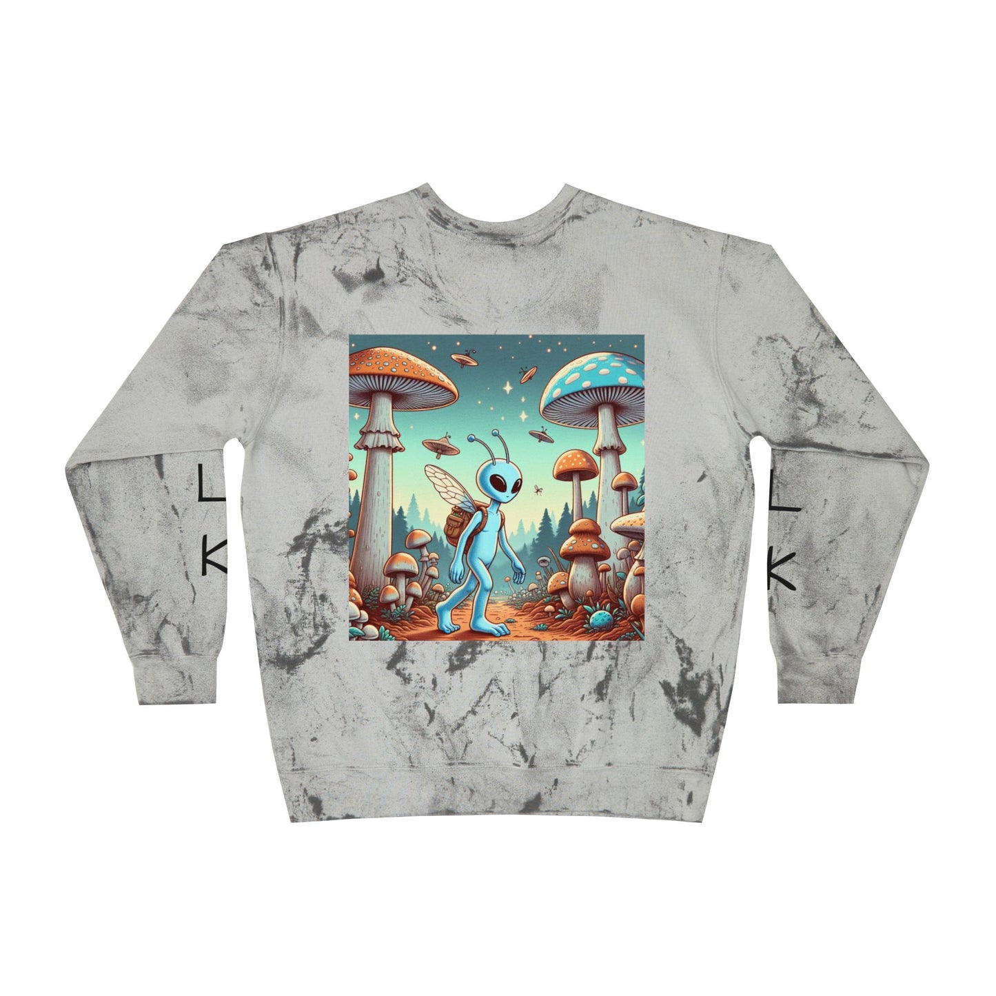 W4LK WITH M3 Color Blast Crewneck Sweatshirt