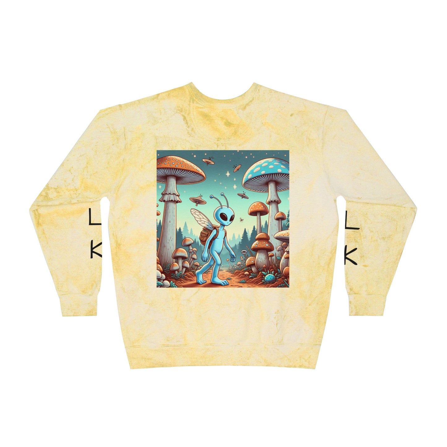 W4LK WITH M3 Color Blast Crewneck Sweatshirt