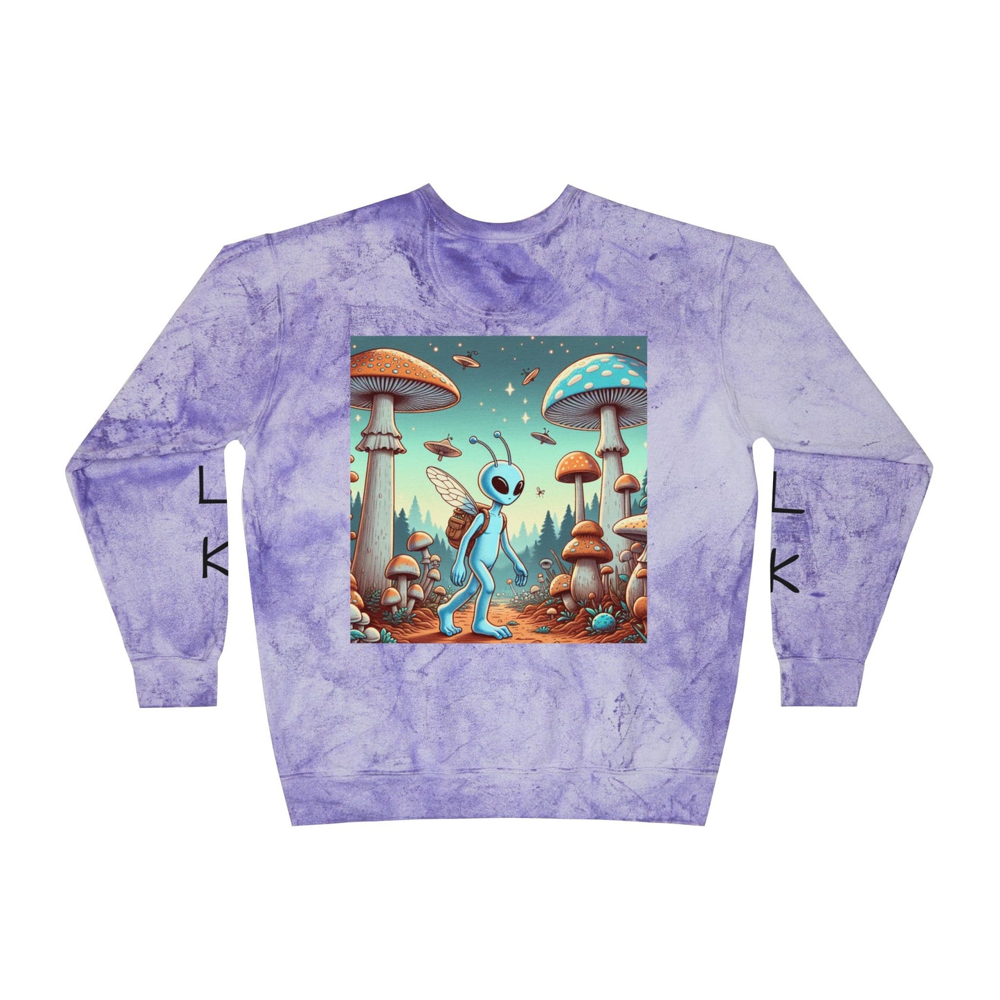 W4LK WITH M3 Color Blast Crewneck Sweatshirt