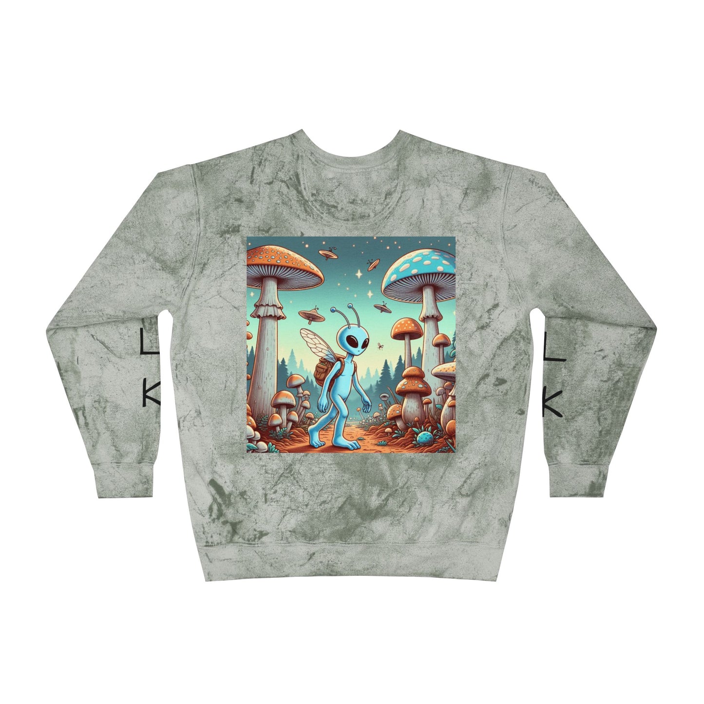 W4LK WITH M3 Color Blast Crewneck Sweatshirt