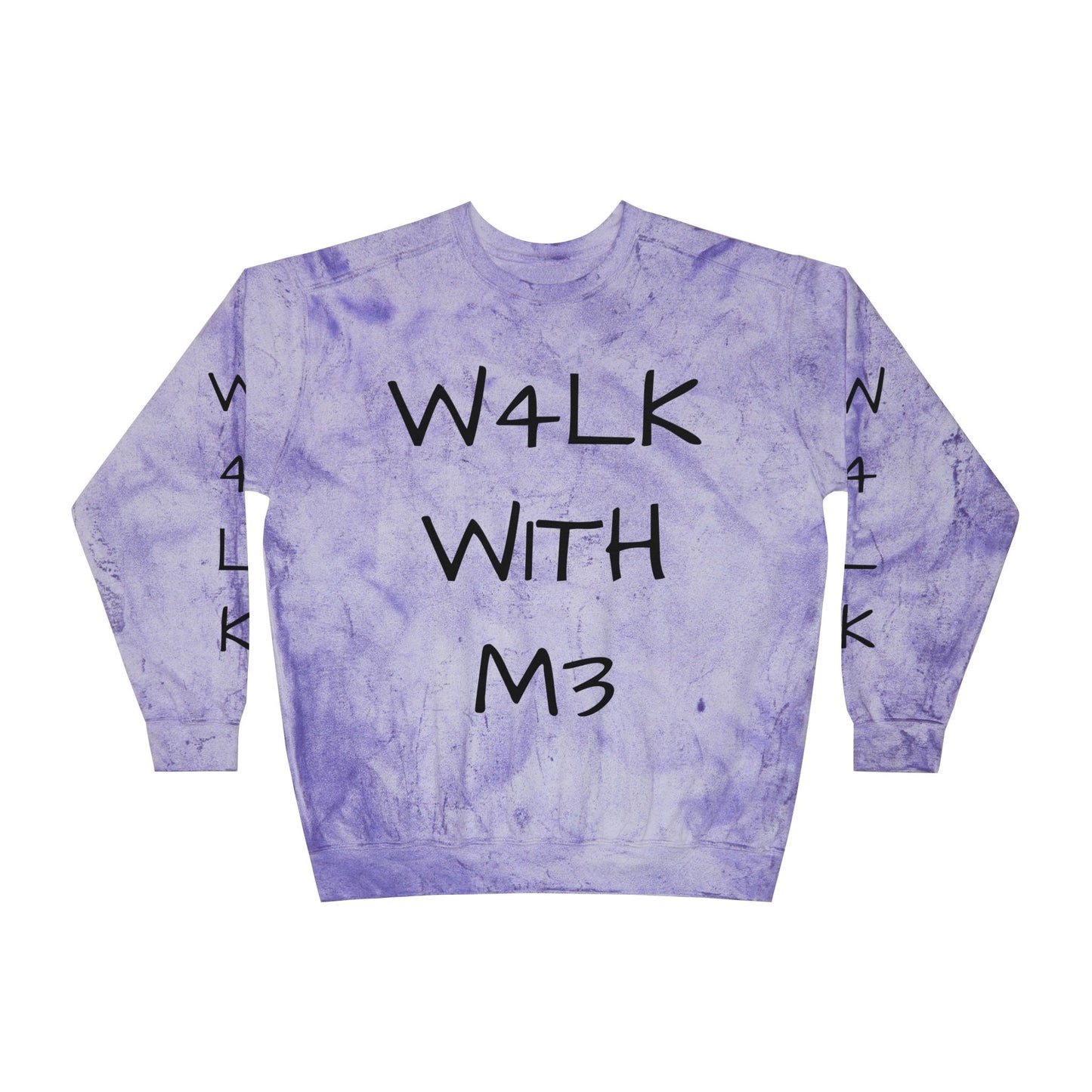 W4LK WITH M3 Color Blast Crewneck Sweatshirt