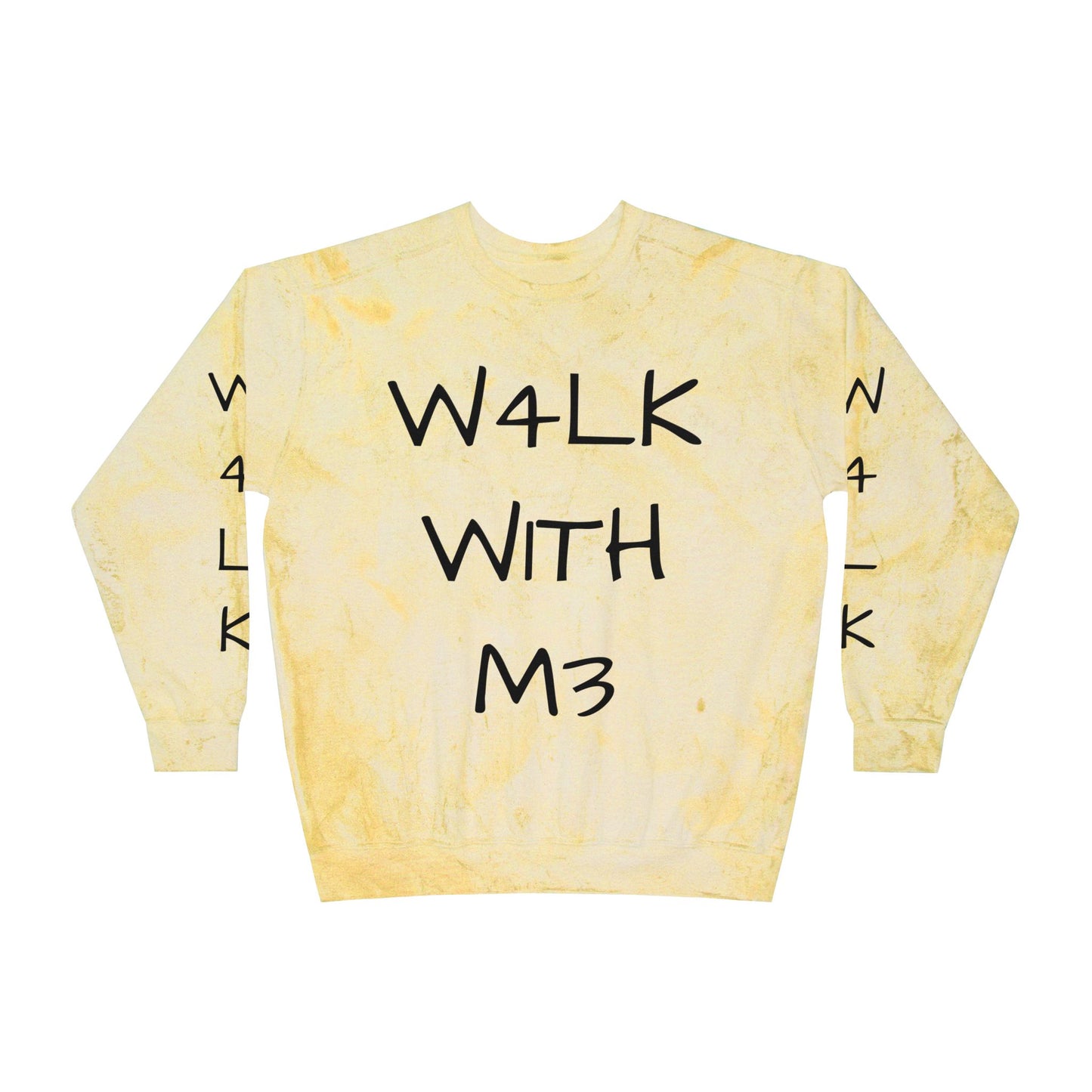 W4LK WITH M3 Color Blast Crewneck Sweatshirt