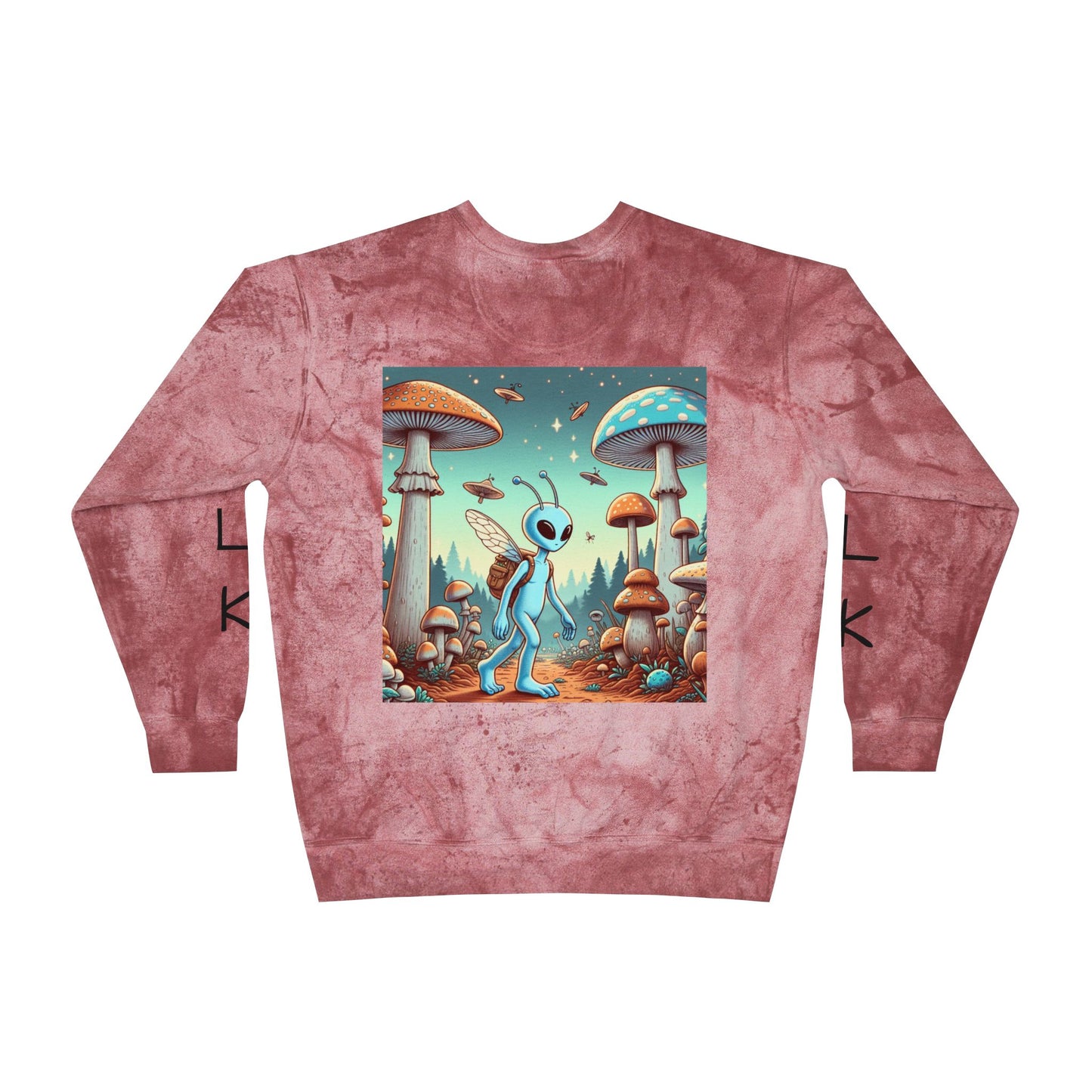 W4LK WITH M3 Color Blast Crewneck Sweatshirt