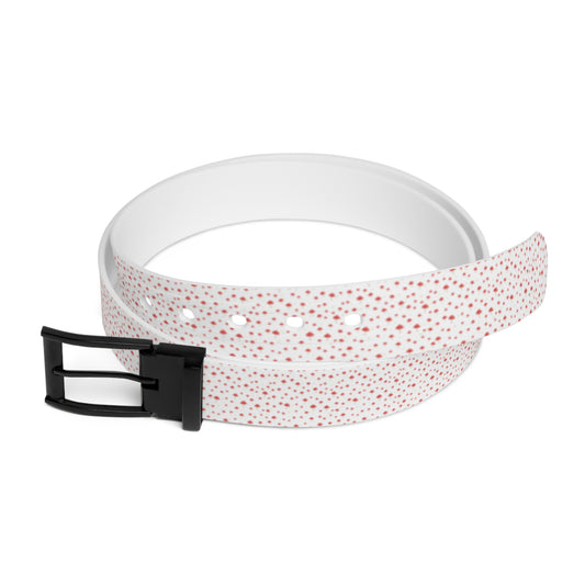 White Mini Mushroom Design Belt